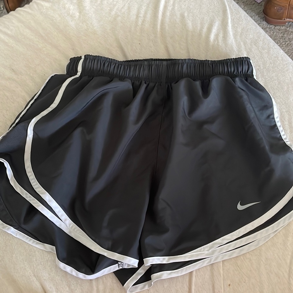 Black Nike running shorts